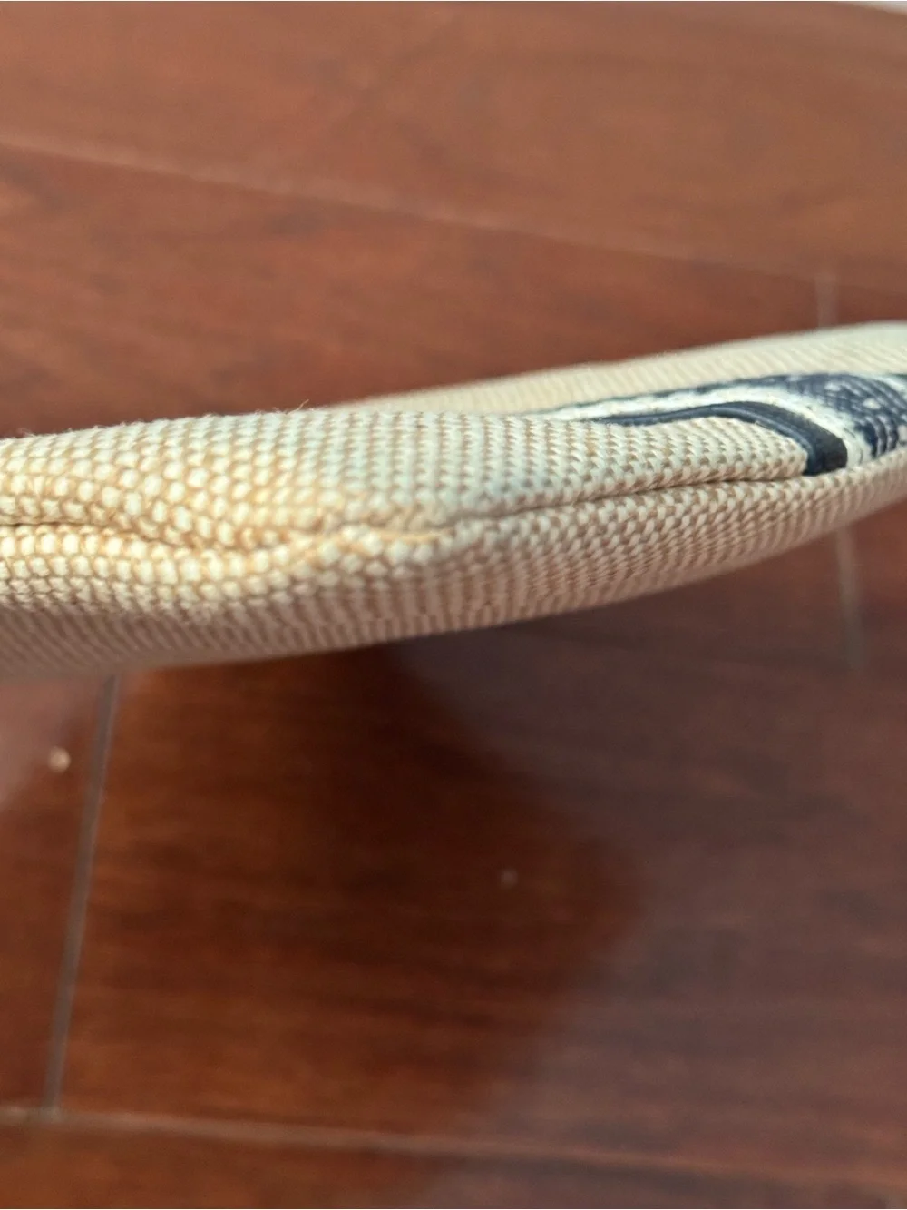 GiGi New York Beige and Black Woven Clutch like nee used 1x all in one wristlet